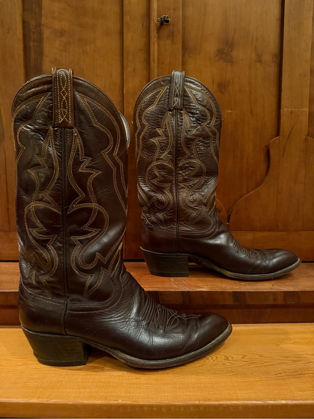 Dan Post Style 3352 Men’s Western Boots Dark Brown 8.5D